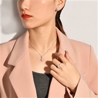 Earrings Gaurosa Woman Fantasy in Silver Zirconia KTZ-015-ORECC - KTZ-015-ORECC